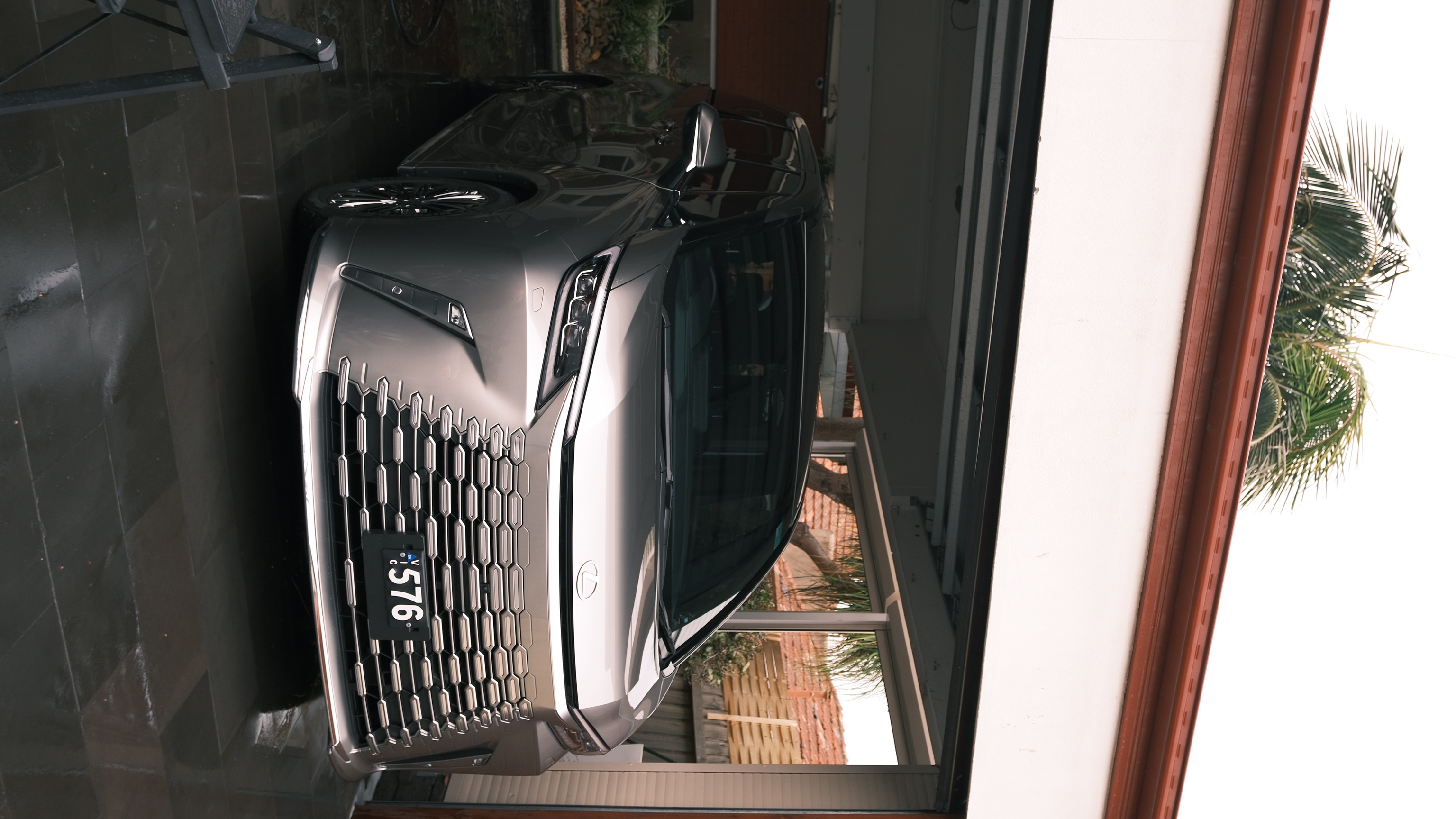 Lexus LM350h front exterior after detailing